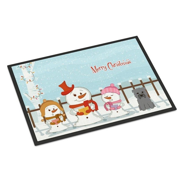 Carolines Treasures Merry Christmas Carolers Glen of Imal Grey Indoor or Outdoor Mat, 24 x 0.25 x 36 in. BB2390JMAT - main